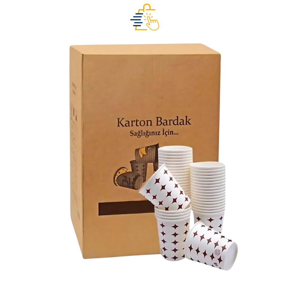 OFİSE SÖYLE Karton Bardak Yıldız Desenli 7 Oz 180 ml 3.000 Adet