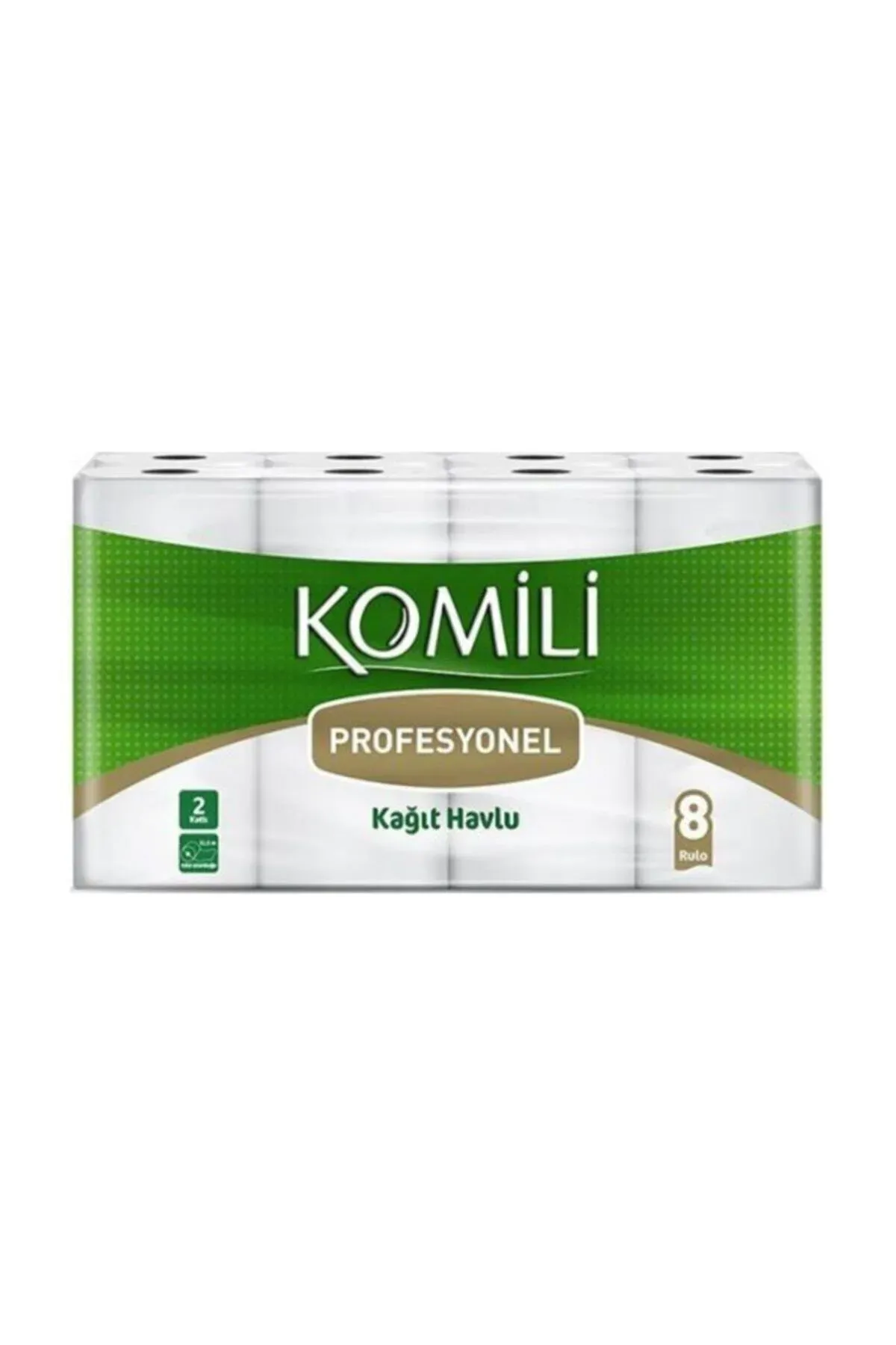 Komili Profesyonel Kağıt Havlu 2 Kat 8 Rulo
