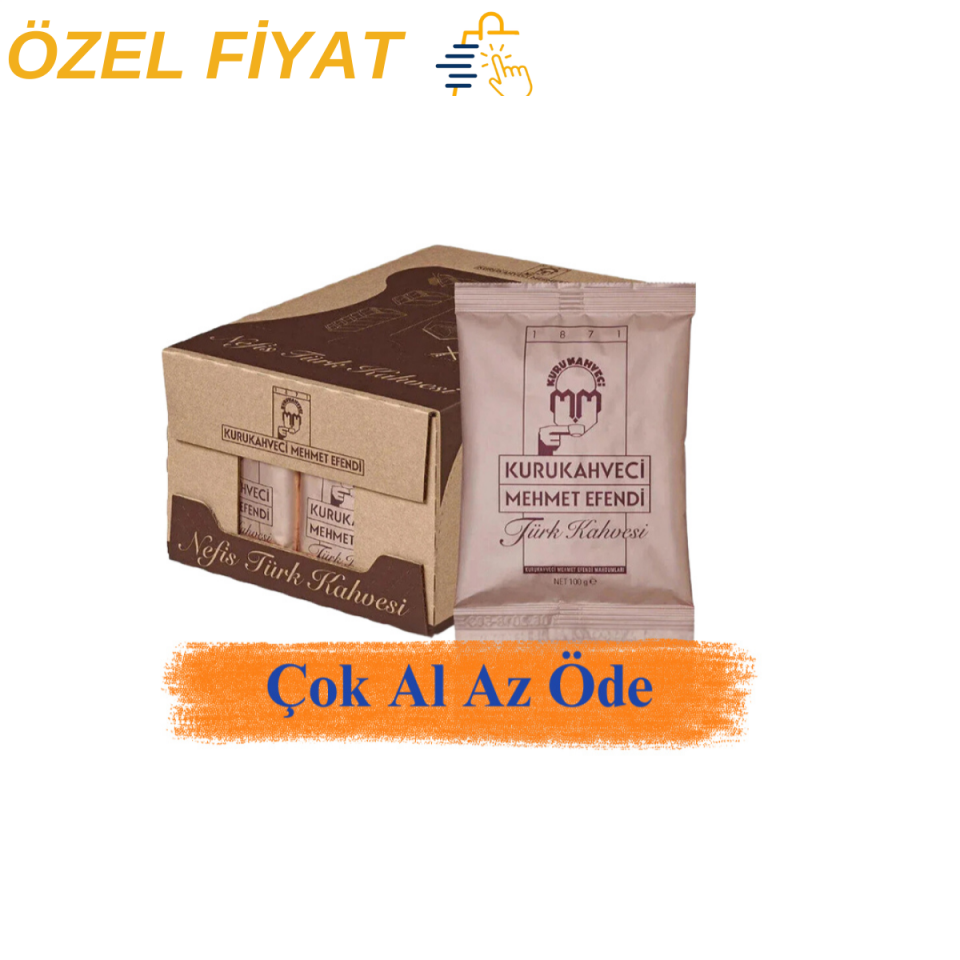 Mehmet Efendi Türk Kahvesi 100 gr 25'li Paket - ÖZEL FİYAT