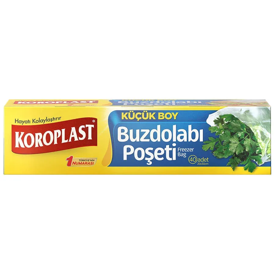 Koroplast Buzdolabı Poşeti Küçük Boy 20 x 30 cm 40'lı Paket
