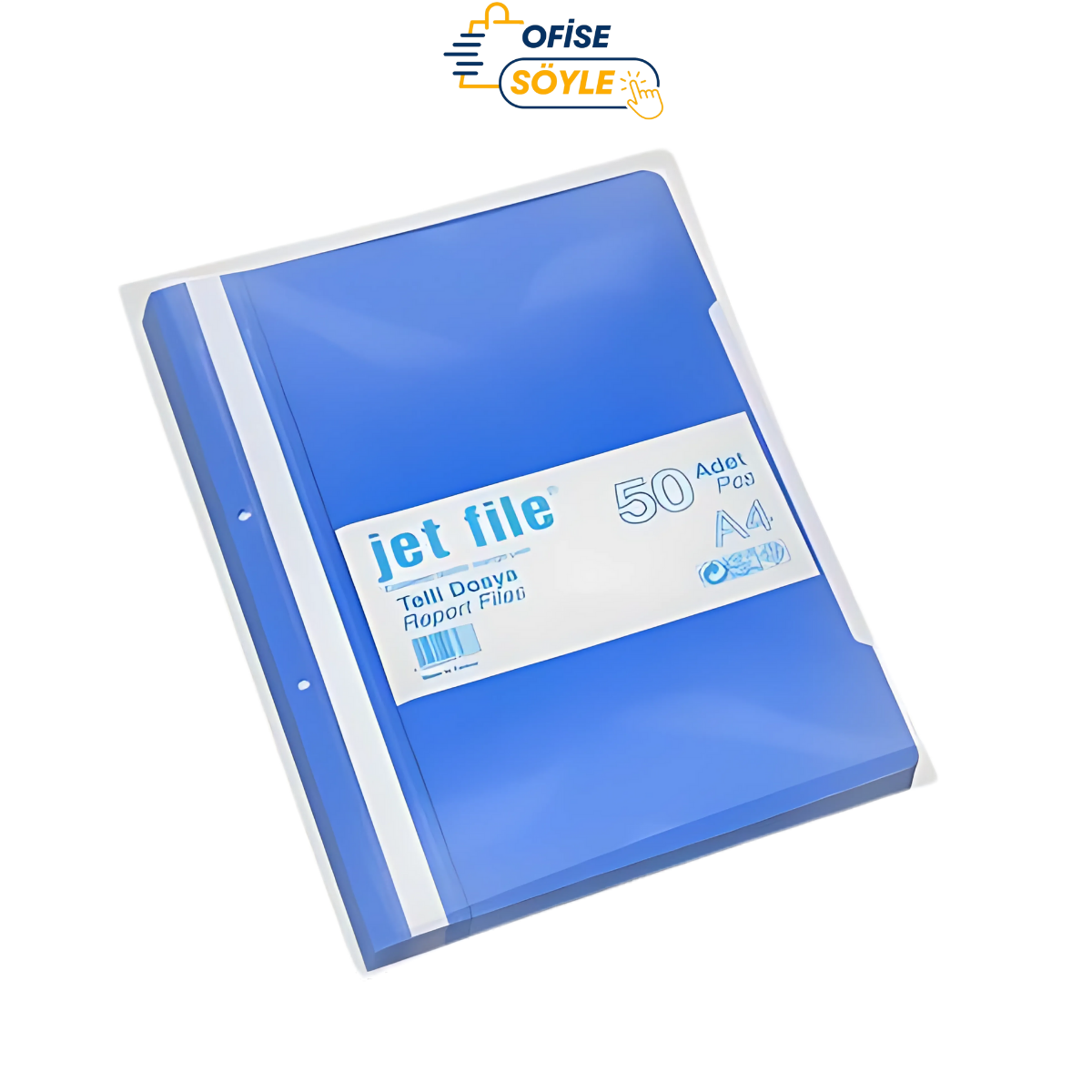 JET FİLE TENDER MAVİ TELLİ DOSYA 50 Lİ