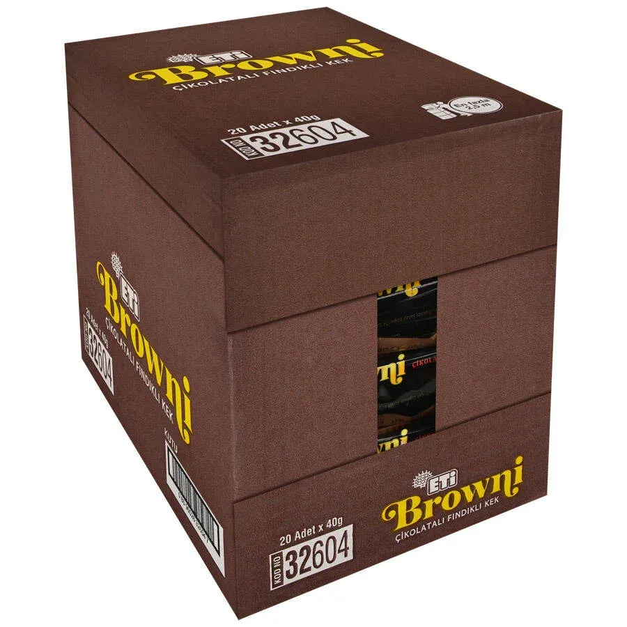 KOLİYLE AL - Eti Browni Islak Kek Fındıklı 40 gr 20'li