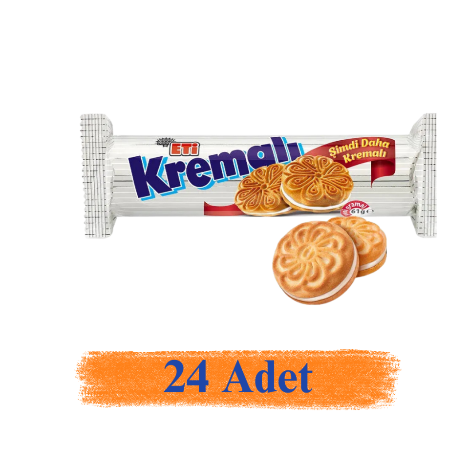 Eti Kremalı Bisküvi 61 gr 24'Lü