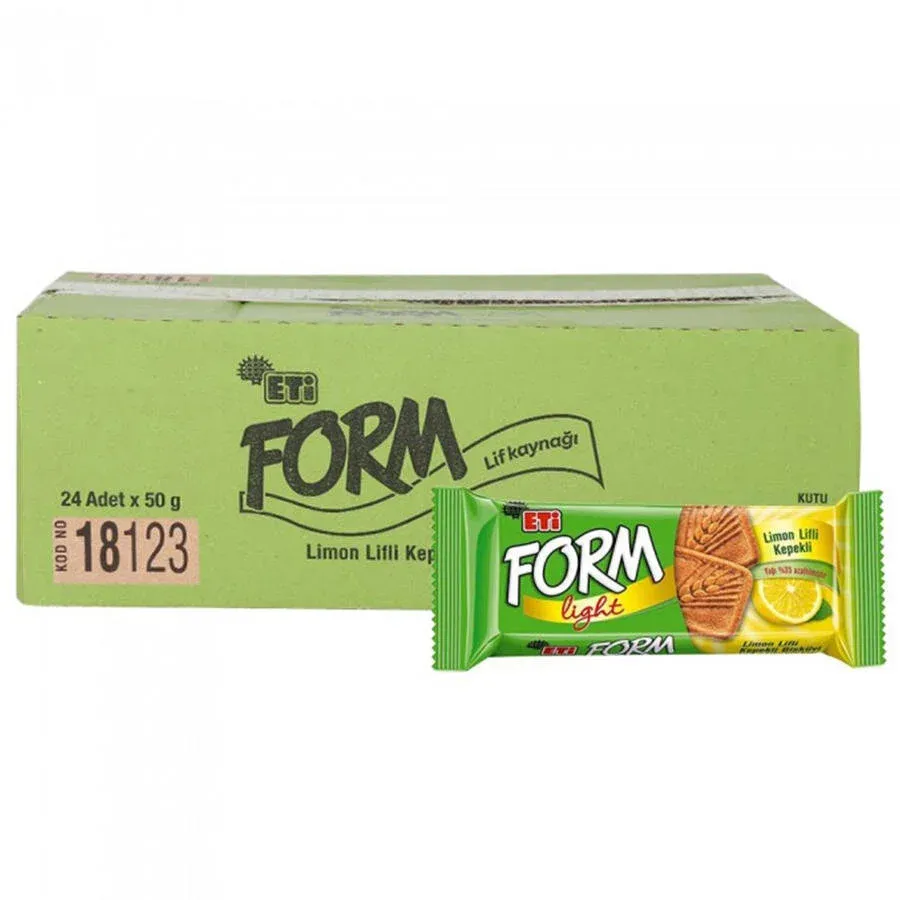 Eti Form Bisküvi Limon Lifli 50 g 24'Lü
