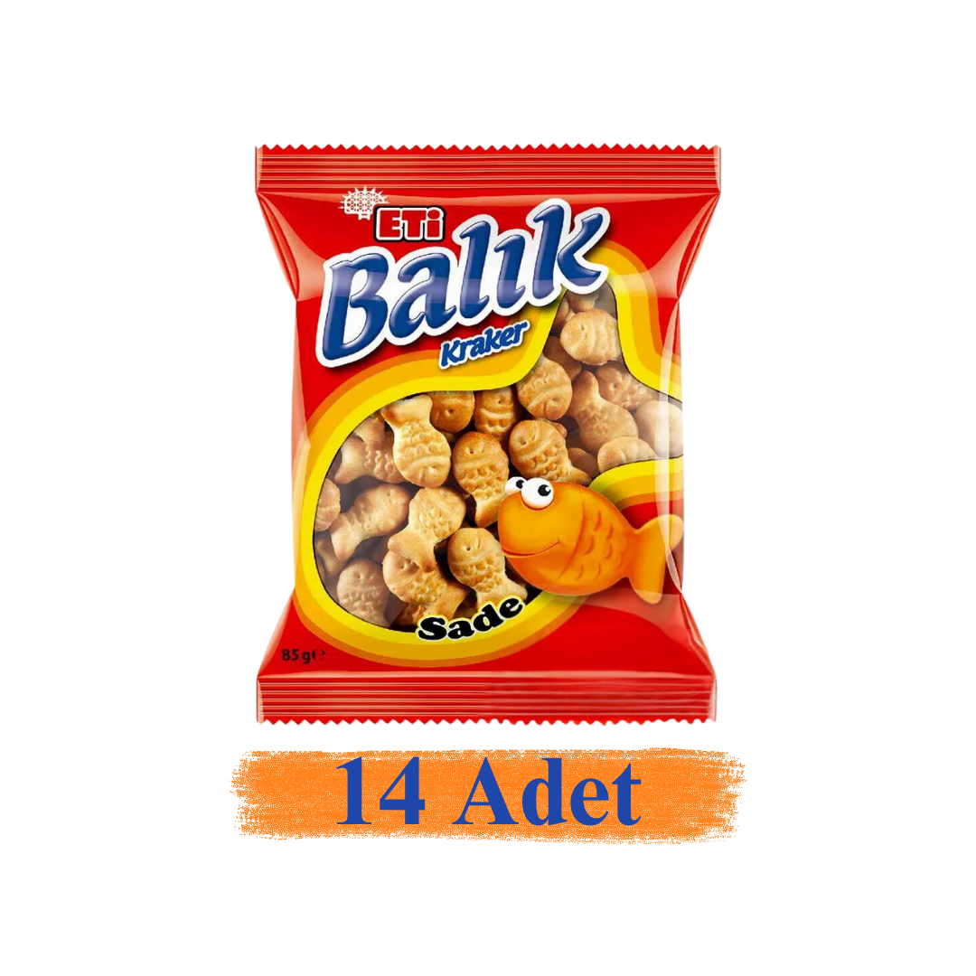 Eti Balık Kraker 85 g 14'Lü