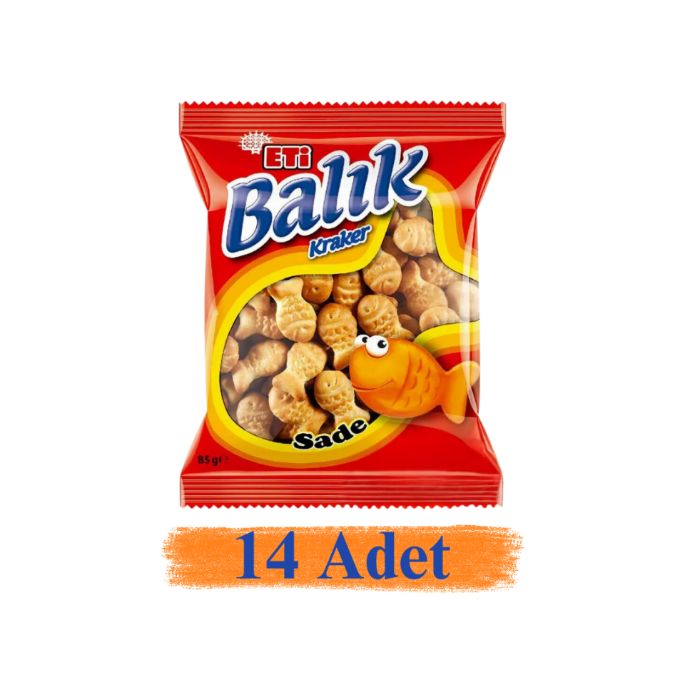 Eti Balık Kraker 85 g 14'Lü