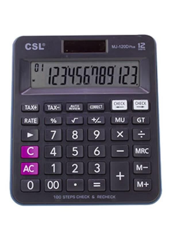 CSL HESAP MAKİNESİ MJ-120D PLUS 12 HANE MASAÜSTÜ