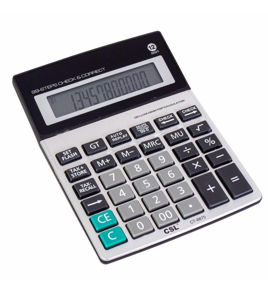 CSL HESAP MAKİNESİ CT-8875 12 HANE MASAÜSTÜ