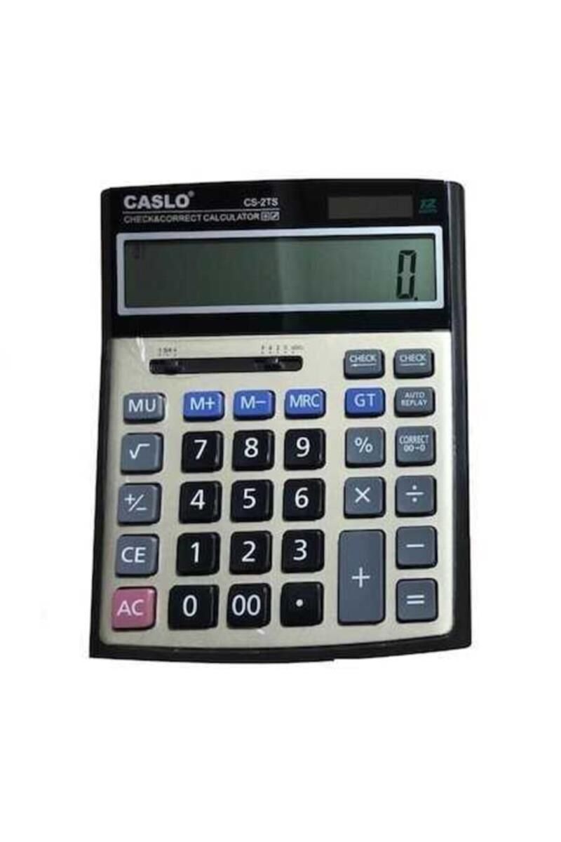 CASLO HESAP MAKİNESİ CS-2TS 12 HANE BÜYÜK BOY