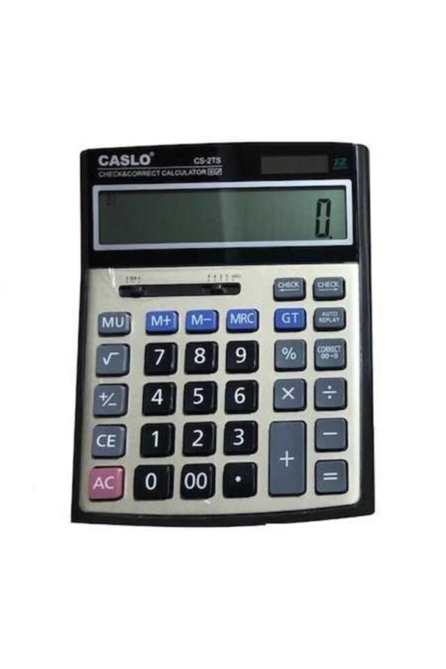 CASLO HESAP MAKİNESİ CS-2TS 12 HANE BÜYÜK BOY