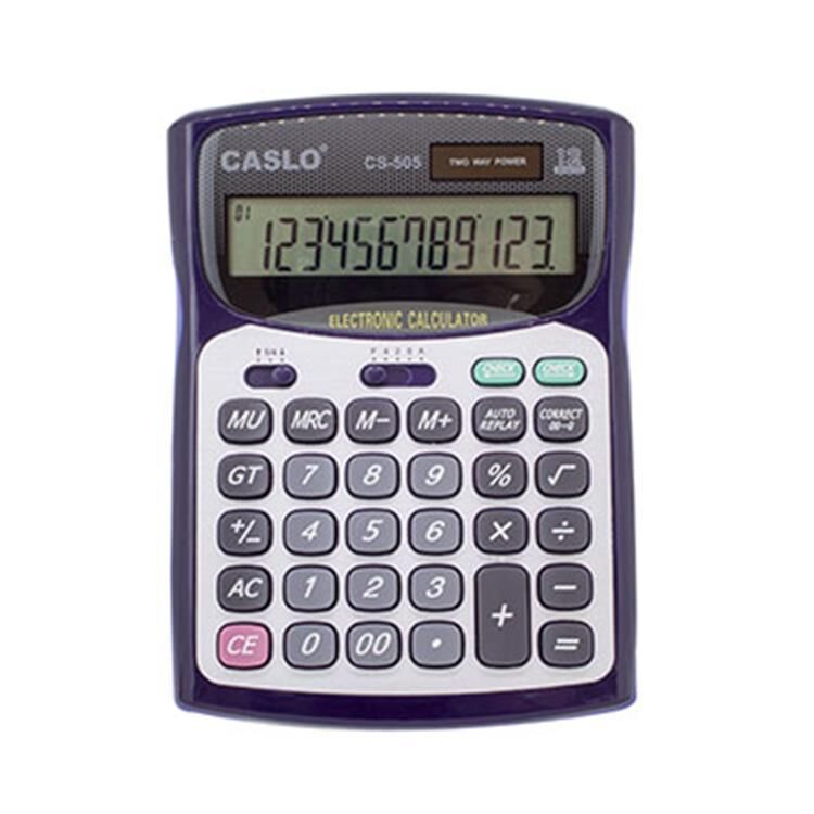 CASLO HESAP MAKİNESİ CS-505 12 HANE BÜYÜK BOY