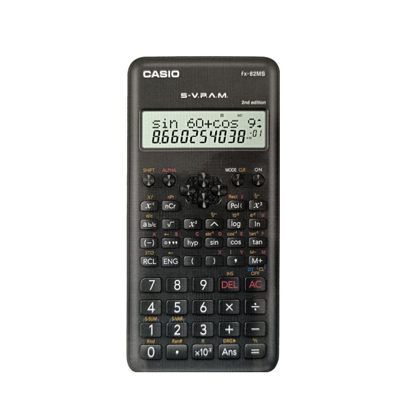 CASİO HESAP MAKİNESİ FX-82 MS FONSİYONLU SİYAH