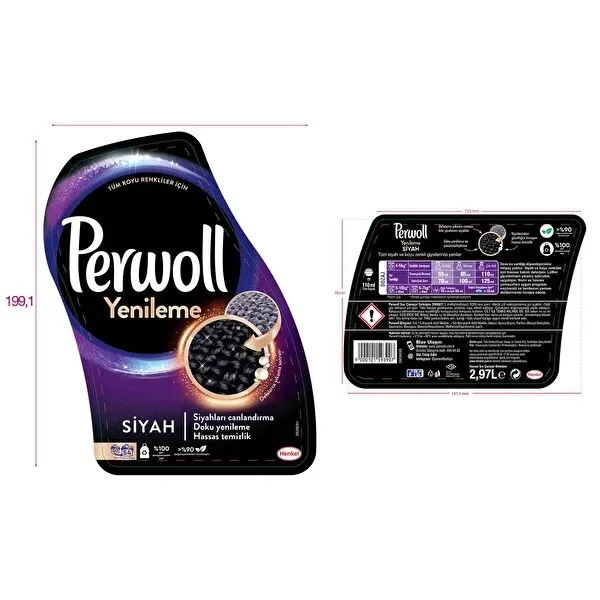 Perwoll Geliştirilmiş Siyah Sıvı Çamaşır Deterjanı 2970 ml