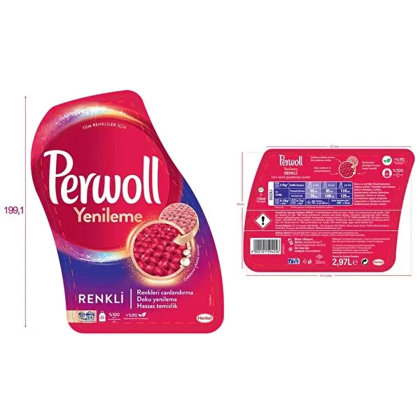 Perwoll Geliştirilmiş Renkli Sıvı Çamaşır Detarjanı 2970 ml