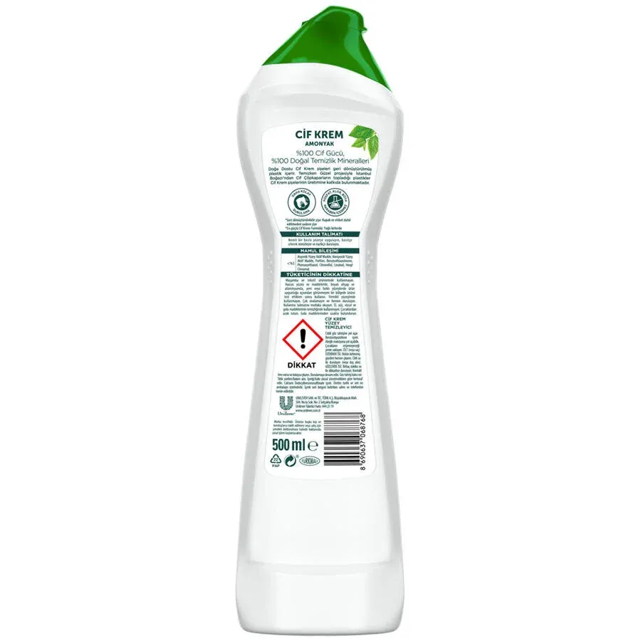 Cif Krem Amonyaklı Yüzey Temizleyicisi 500 ML