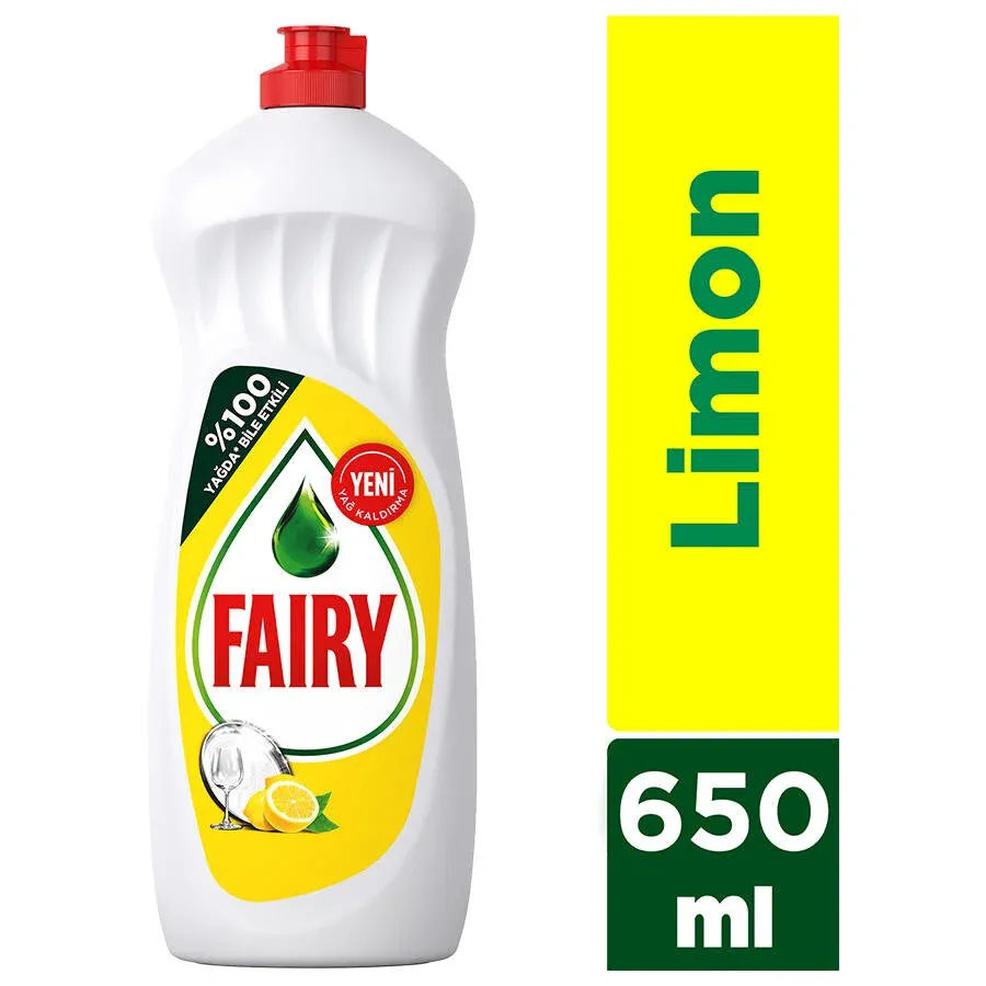 Fairy Elde Yıkama Bulaşık Deterjanı Limon 650 ML
