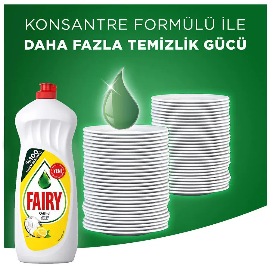 Fairy Elde Yıkama Bulaşık Deterjanı Limon 650 ML