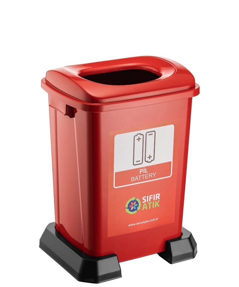 PLASTİK GERİ DÖNÜŞÜM KOVASI TEKLİ 50 LT