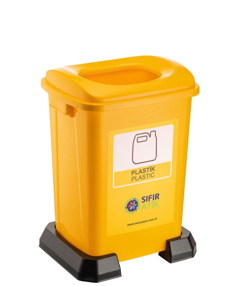 PLASTİK GERİ DÖNÜŞÜM KOVASI TEKLİ 50 LT