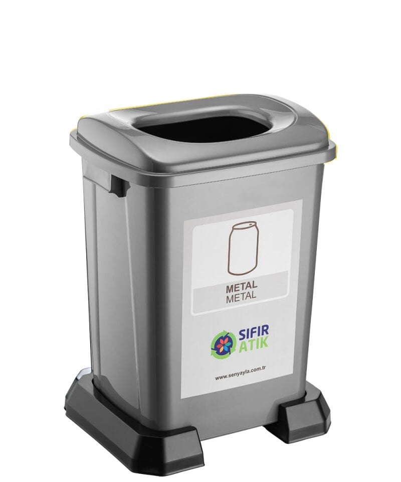 PLASTİK GERİ DÖNÜŞÜM KOVASI TEKLİ 50 LT