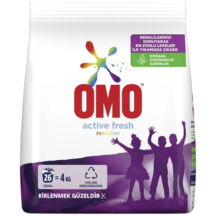 Omomatik Active Toz Çamaşır Deterjanı 4 KG
