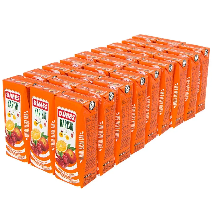 Dimes 200 ml 27'li Paket Karışık Meyve Suyu