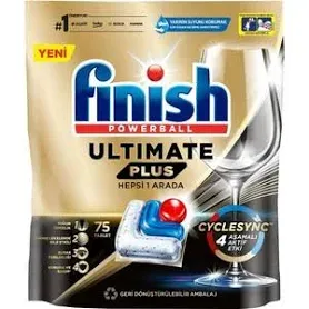 Finish Quantum Ultimate Plus 75 Kapsül Bulaşık Makinesi Deterjanı