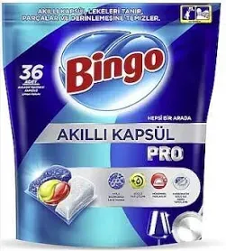 Bingo Akıllı Kapsül Pro Bulaşık Makinesi Tableti 36'LI