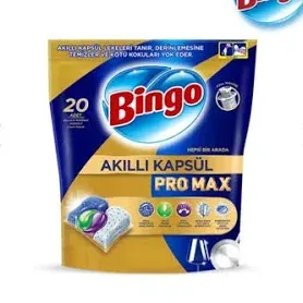 Bingo Akıllı Kapsül Pro Max Bulaşık Makinesi Deterjanı Tableti 20'li