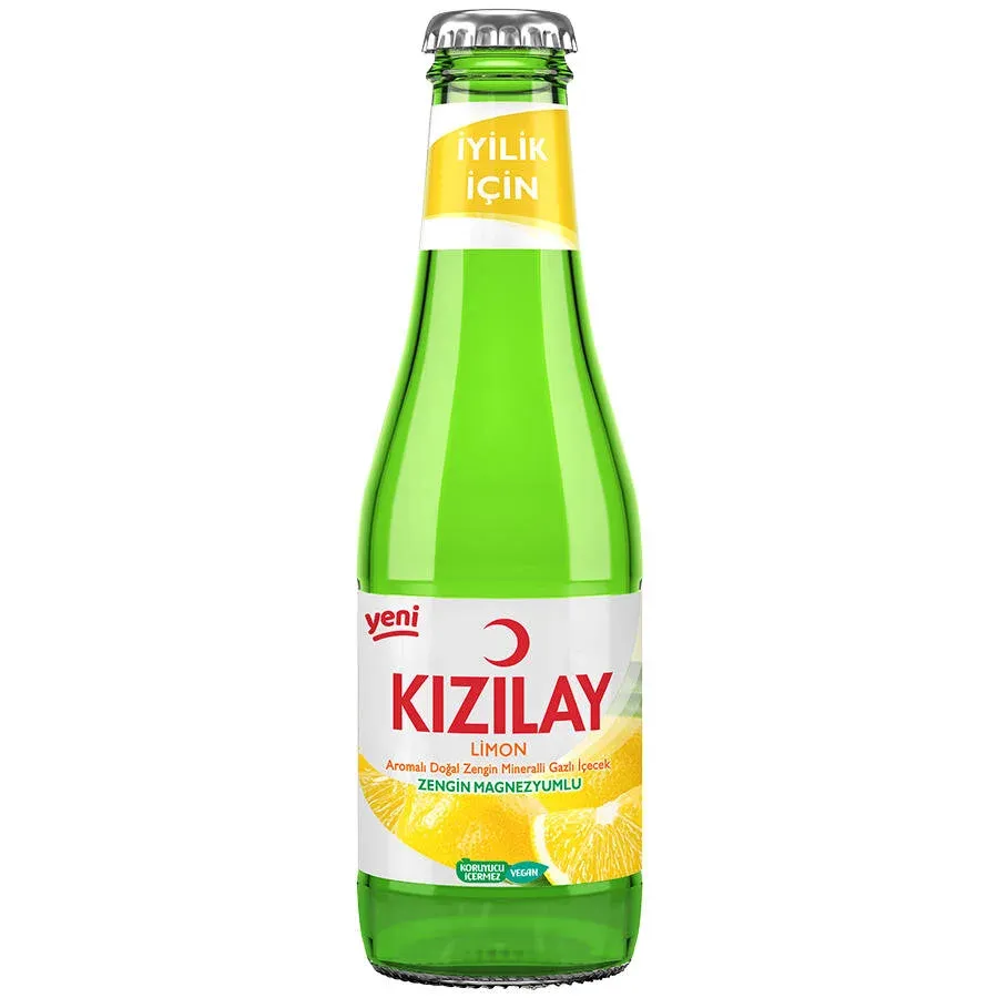Kızılay Doğal Aromalı Limonlu Maden Suyu 200 cc 6'lı Paket