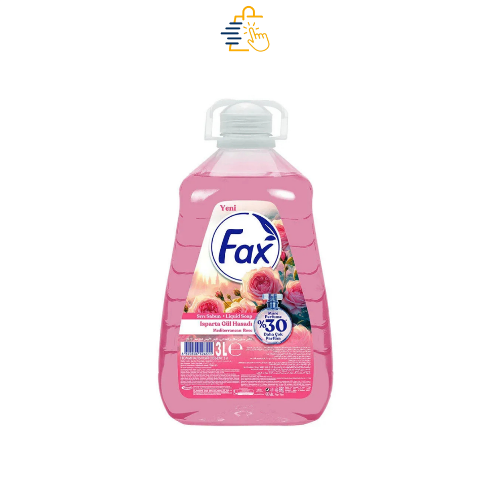 Fax Sıvı Sabun Gül ve Şakayık Kokulu 3 L