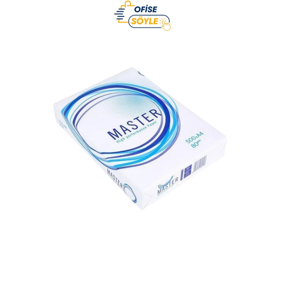 Master A4 Fotokopi Kağıdı 80 gr 1 Koli (5 Paket & 2500 sayfa)