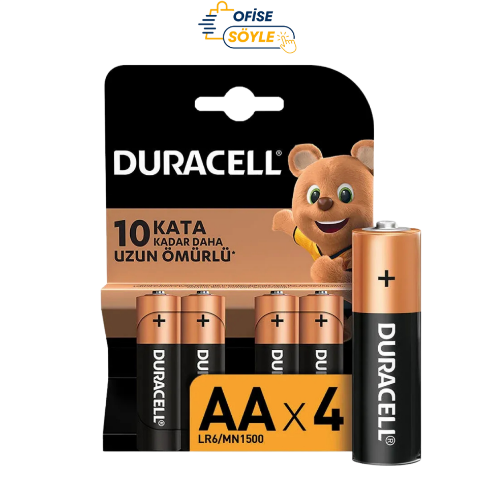 Duracell Alkaline Aa Kalem Pil 1,5 V 4 Adet