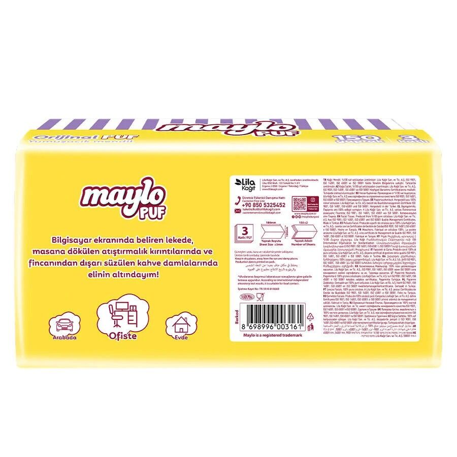 Maylo Puf Mendil 150 Yaprak