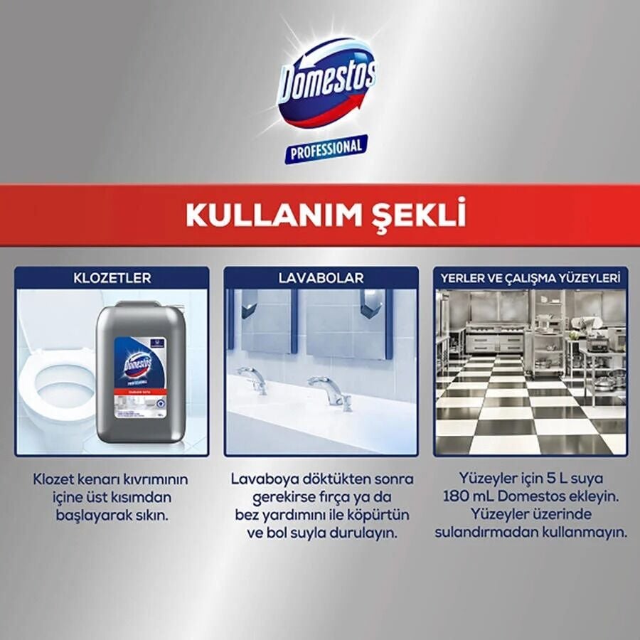 Domestos Professional Yoğun Kıvamlı Çamaşır Suyu 10 Litre