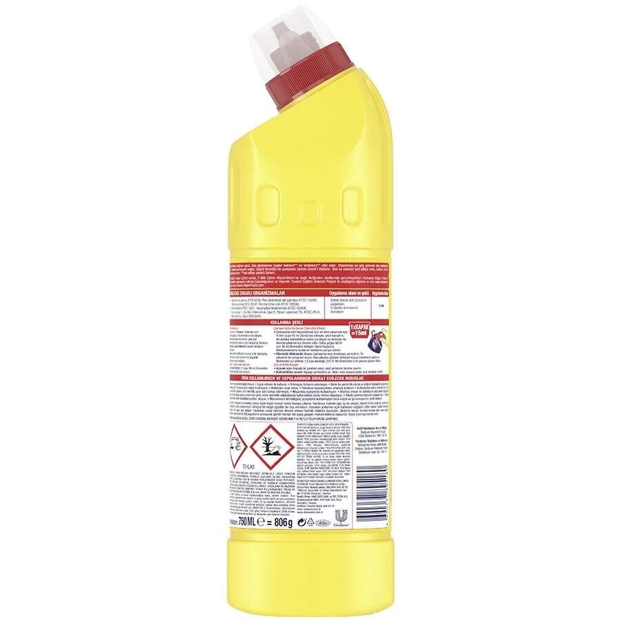 Domestos Çamaşır Suyu Limon 750 ML