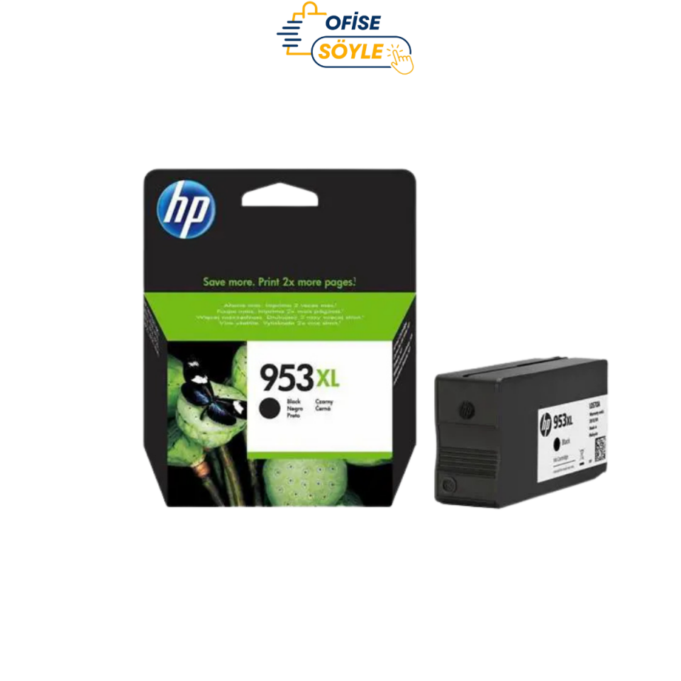 HP 953XL L0S70AE Mürekkep Kartuş 2.000 Sayfa - Siyah