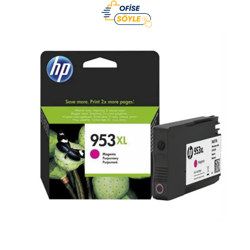 HP 953XL F6U17AE Mürekkep Kartuş 1.600 Sayfa - Kırmızı