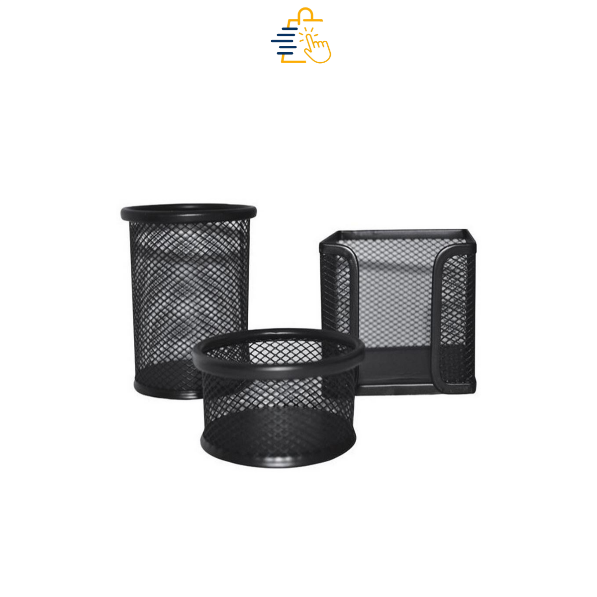 OFİSE SÖYLE MASA OFİS SETİ METAL FİLE SİYAH 3 LÜ
