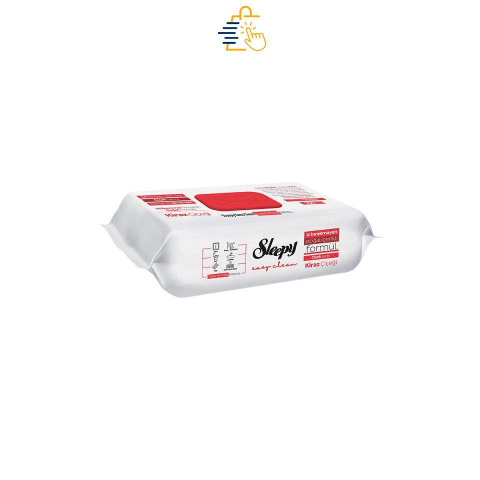 Sleepy Easy Clean Kiraz Çiçeği Yüzey Temizlik Havlusu 100 Yaprak