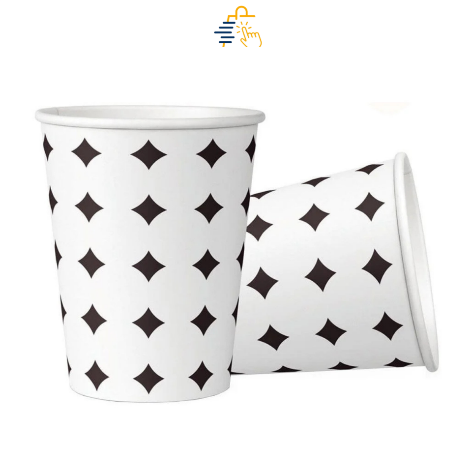 OFİSE SÖYLE Karton Bardak Yıldız Desenli 7 Oz 50'li Paket