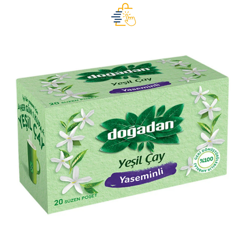Doğadan Yaseminli Yeşil Çay 20'li