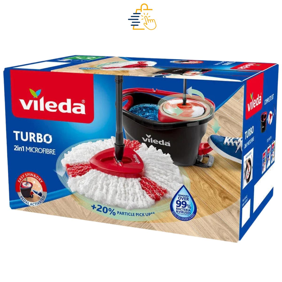 Vileda Turbo 2in1 Pedallı Temizlik Seti