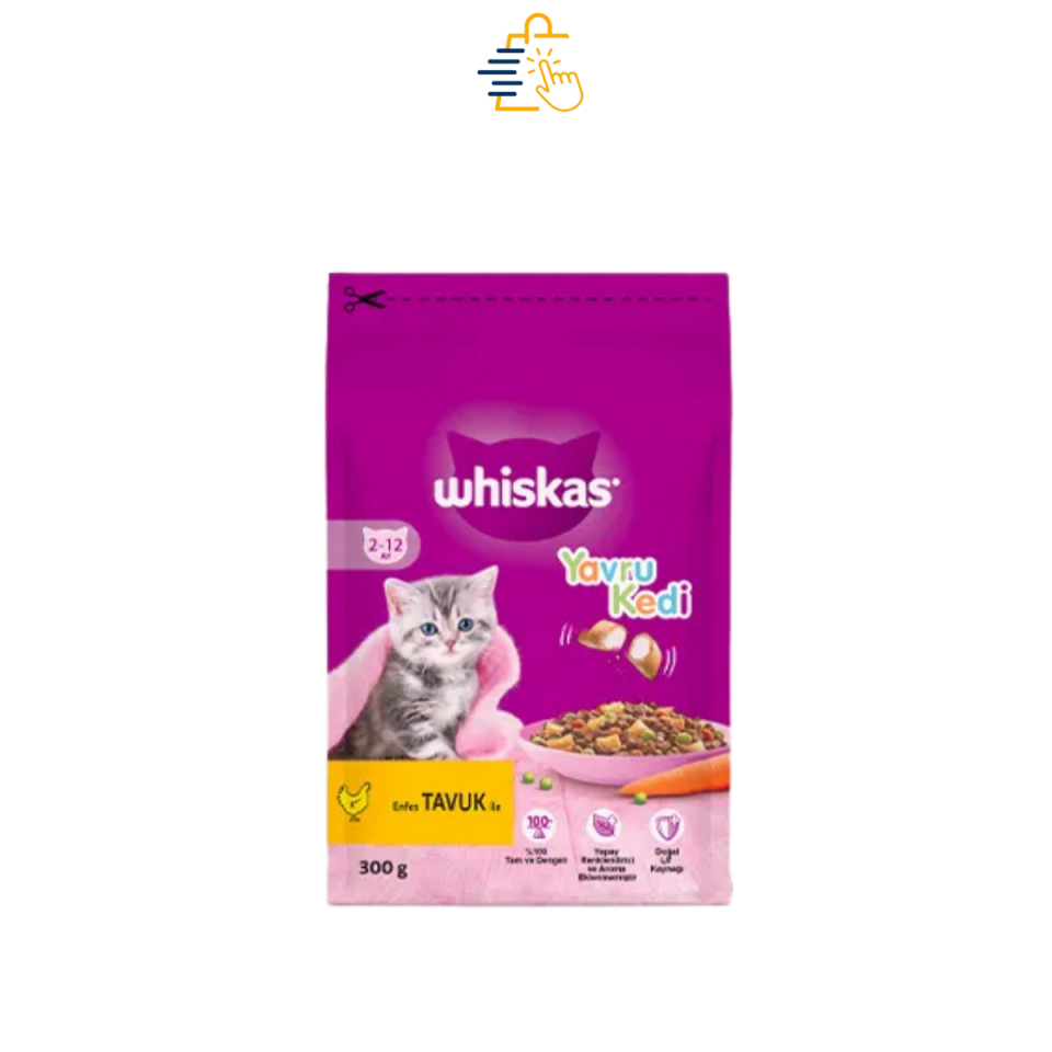 Whiskas Yavru Kedi Tavuklu Kedi Maması 300 Gr