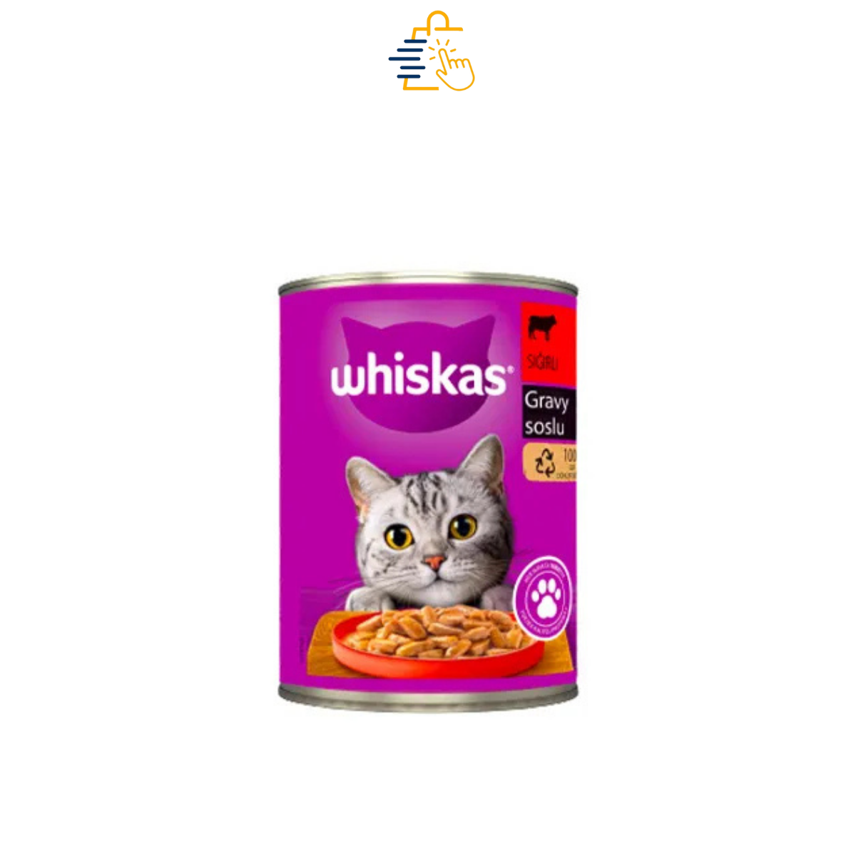 Whiskas Konserve Sığır Etli Kedi Maması 400 Gr