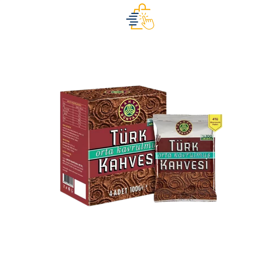 4'lü Orta Kavrulmuş Türk Kahvesi 100g