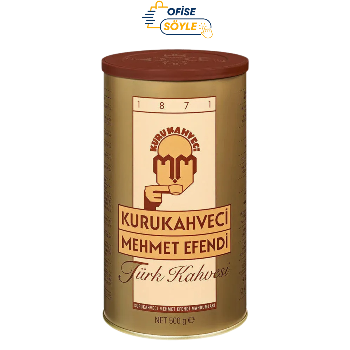 Kurukahveci Mehmet Efendi Türk Kahvesi Teneke Kutu 500 gr ÖZEL FİYAT