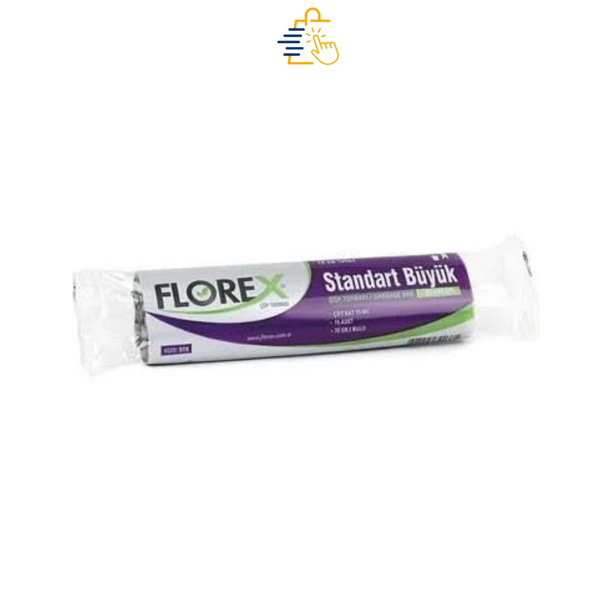 Florex Çöp Torbası Büyük Boy 65 cm x 80 cm  10'lu