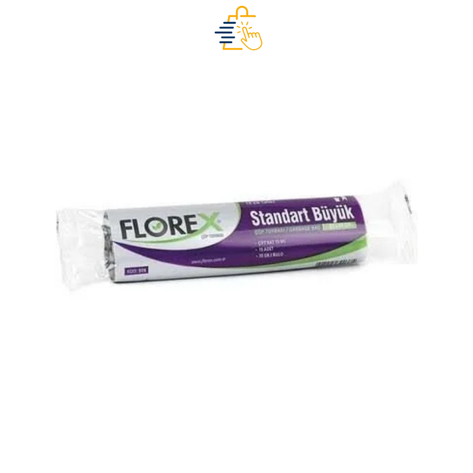 Florex Çöp Torbası Büyük Boy 65 x 80 cm 10'lu