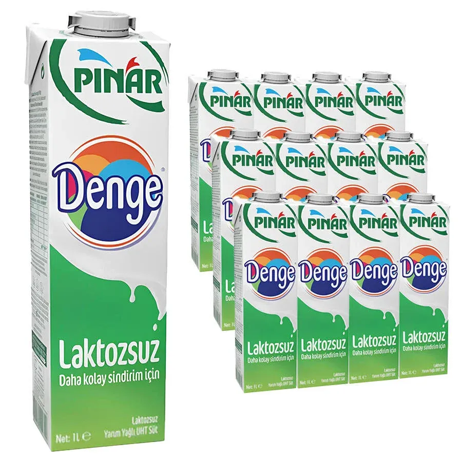 Pınar Denge Laktozsuz Süt 1 litre 12'li